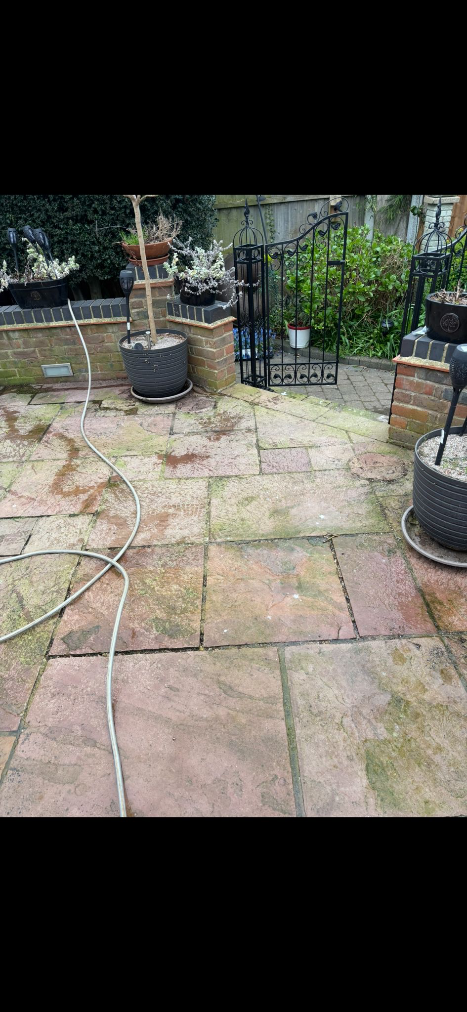 Sandstone Patio Restoration - Before